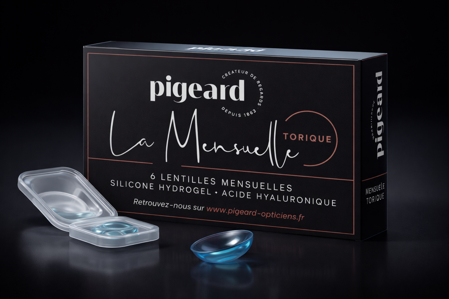 Lentilles Mensuelles PIGEARD Torique - Boîte de 6